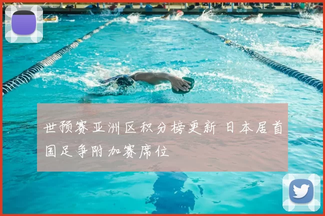 世预赛亚洲区积分榜更新 日本居首国足争附加赛席位